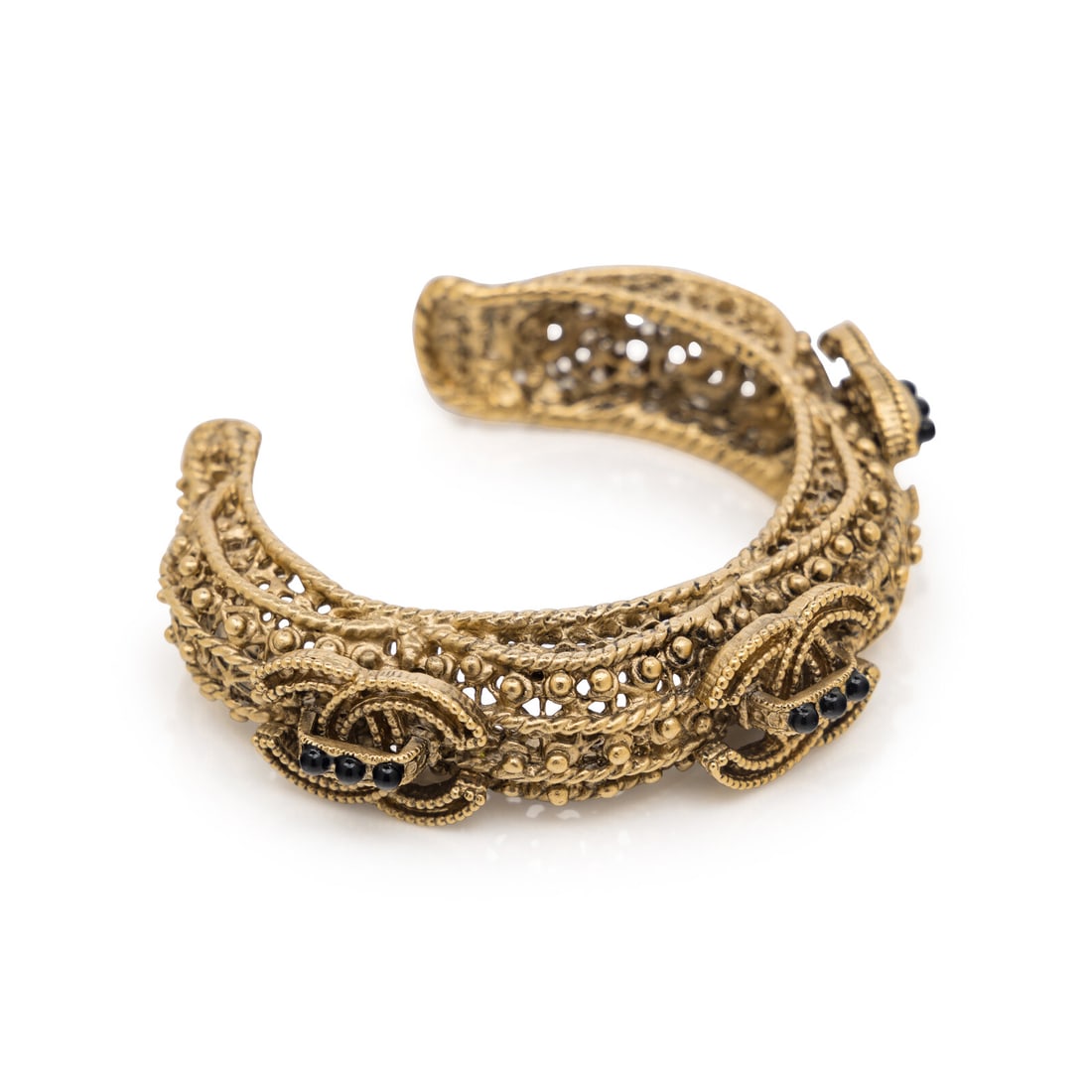 Chanel, Ornate Gilt Cuff - 4