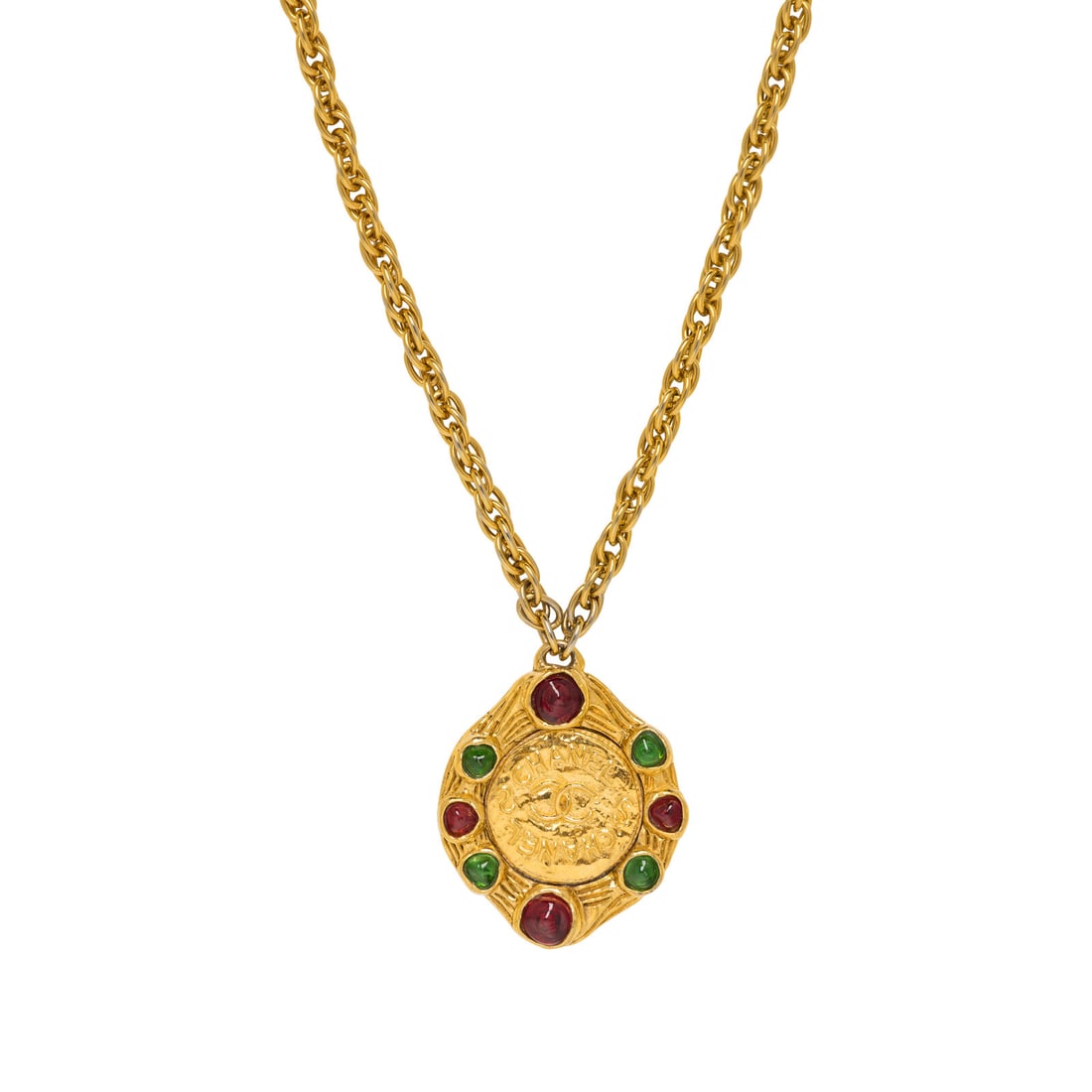 Chanel, Pâte de Verre-Studded Pendant Necklace (1 of 4)