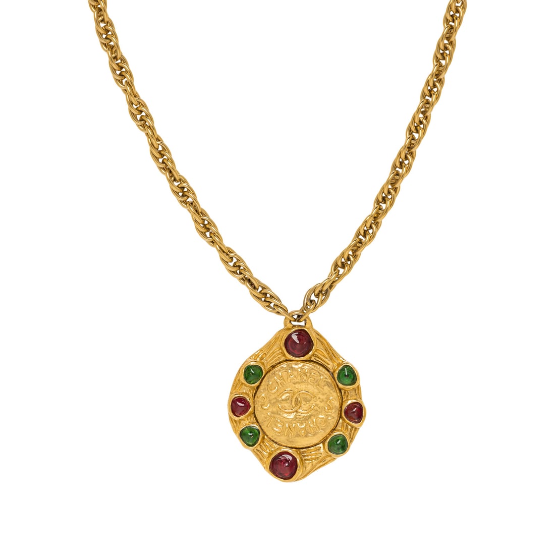 Chanel, Pâte de Verre-Studded Pendant Necklace (1 of 4)