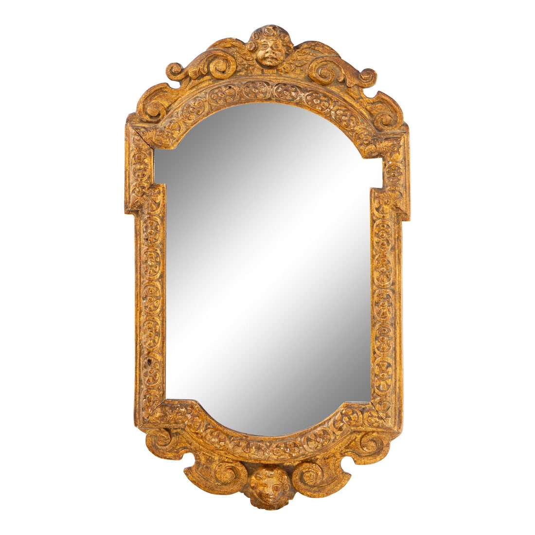 A Venetian Style Giltwood Mirror: A Venetian Style Giltwood Mirror Late 19th/Early 20th Century Height 17 x width 10 inches. Property of a Kansas City Collector This lot is located in Chicago.
