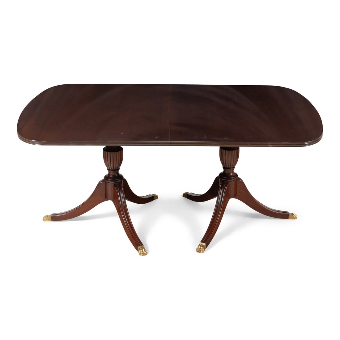 A George III Style Mahogany Double-Pedestal Dining Table (1 of 3)
