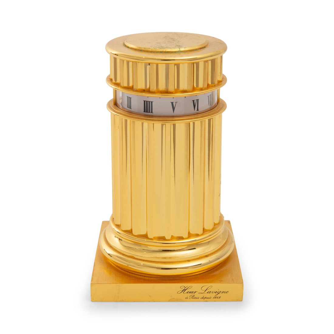 A French Hour Lavigne Brass Clock (1 of 2)