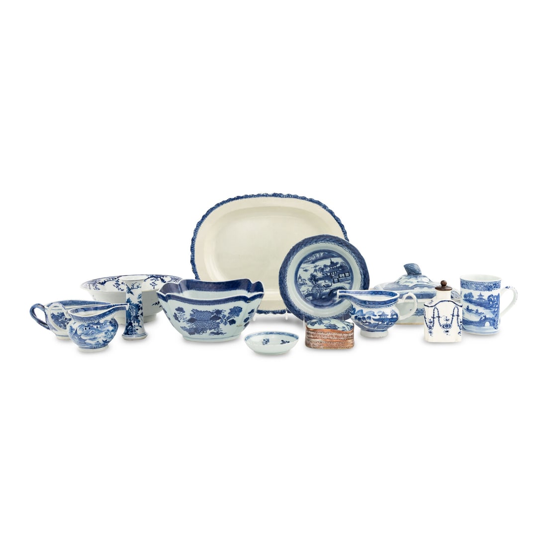 A Collection of Canton Export and Other Porcelain Articles (1 of 2)