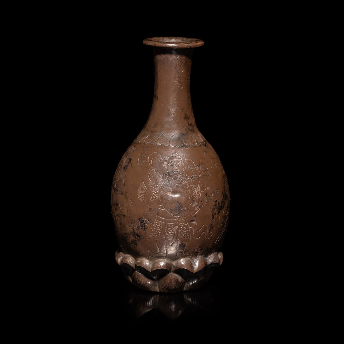 A Small Chinese Silver Reliquary Bottle, Tang Dynasty, Third Year of the Kaiyuan Era (715) (1 of 5)
