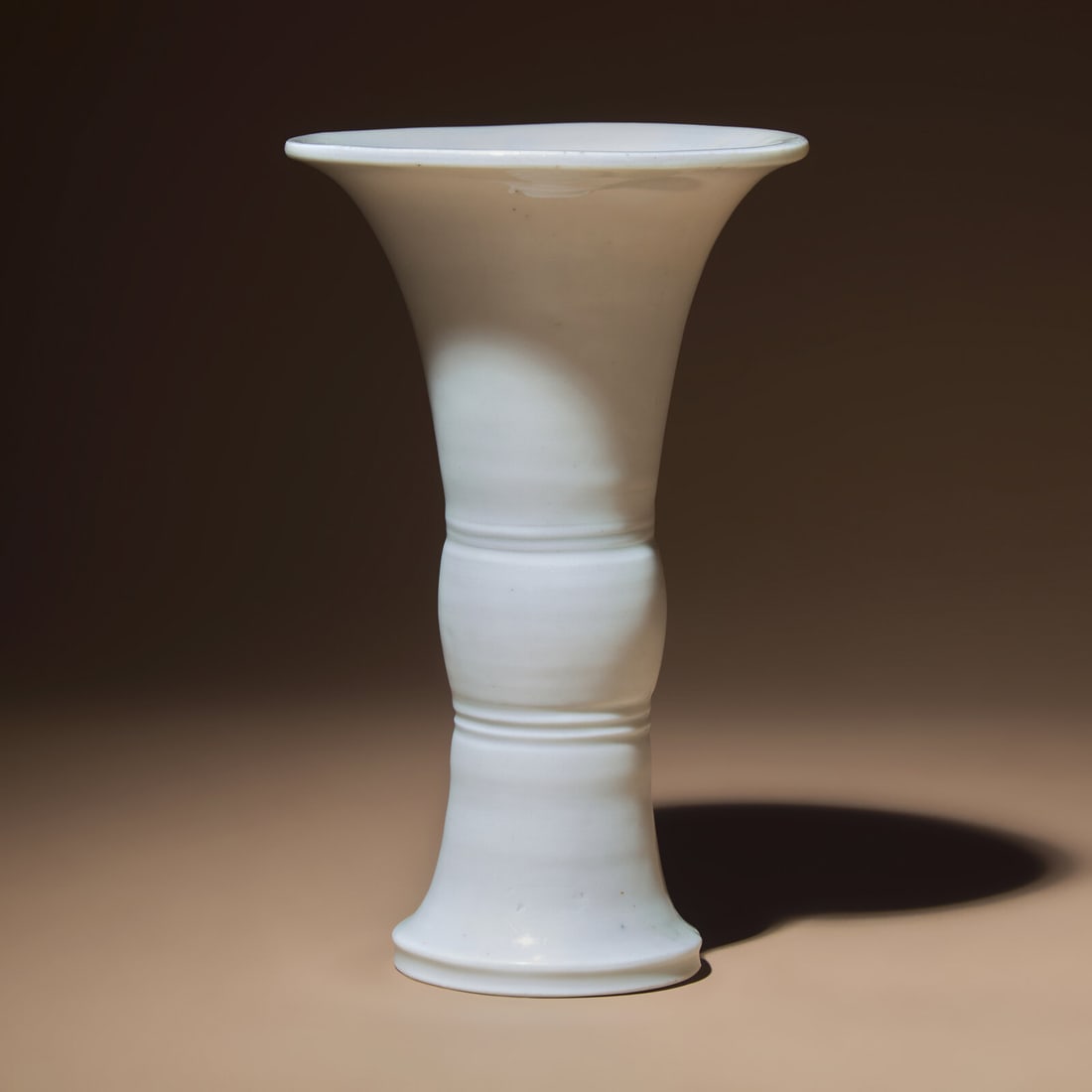A Chinese Blanc-de-Chine Porcelain Gu Vase, Late Ming Dynasty, First Half of 17th Century (1 of 3)