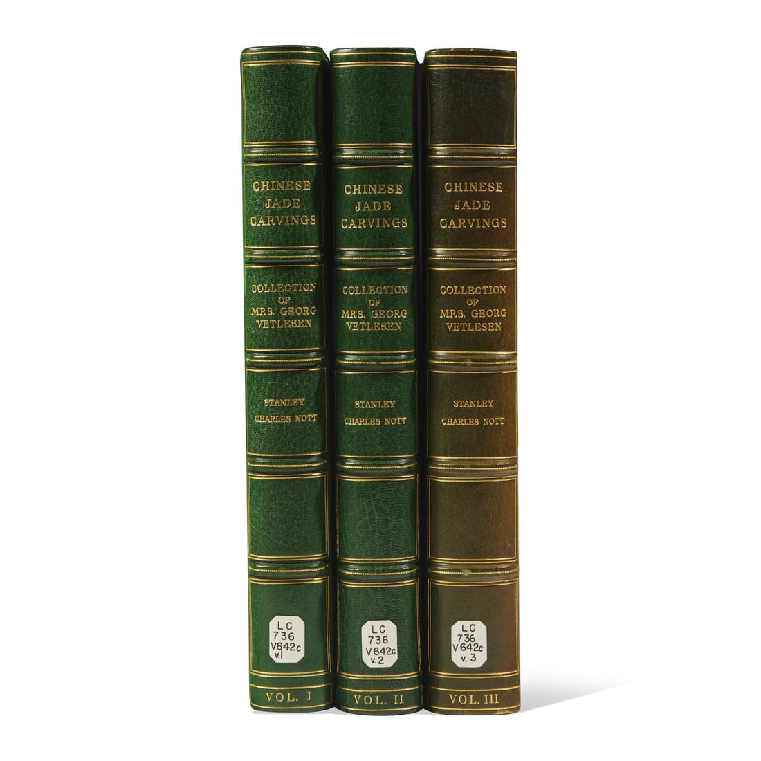 Chinese Jade Carvings in the Collection of Mrs. George Vetlesen, 1939-1940. 3 volumes, compiled by (1 of 6)