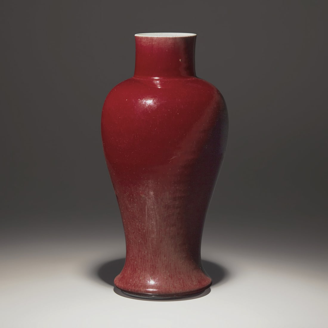 A Chinese Copper Red Glazed Porcelain Vase, 18th/19th Century (1 of 2)