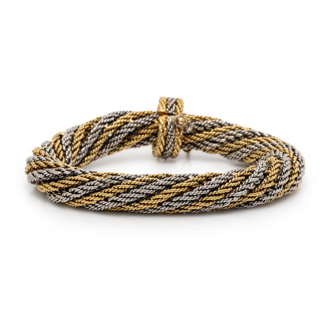 Bicolor Gold Twisted Bracelet (1 of 3)