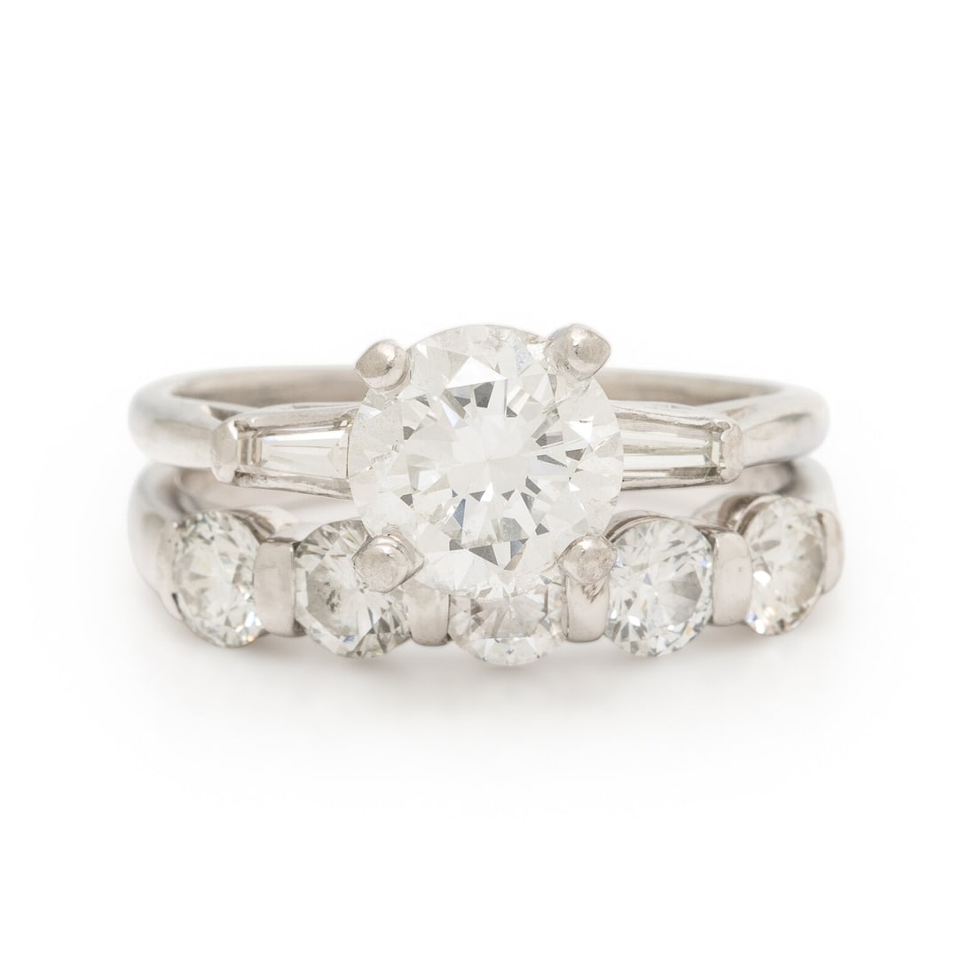 Diamond, Platinum, and White Gold Ring (1 of 3)