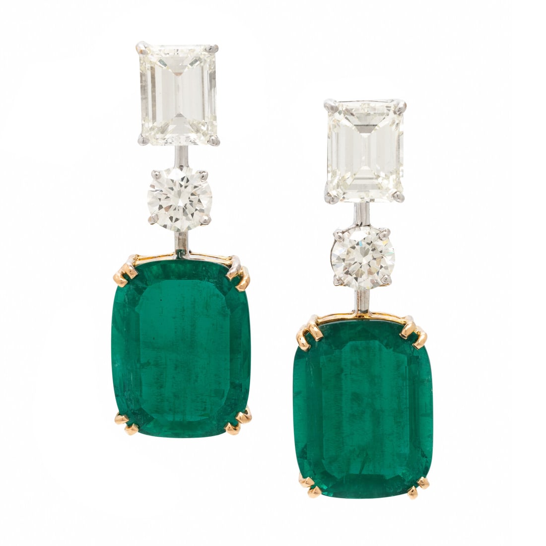 Important Emerald and Diamond Earrings (1 of 10)