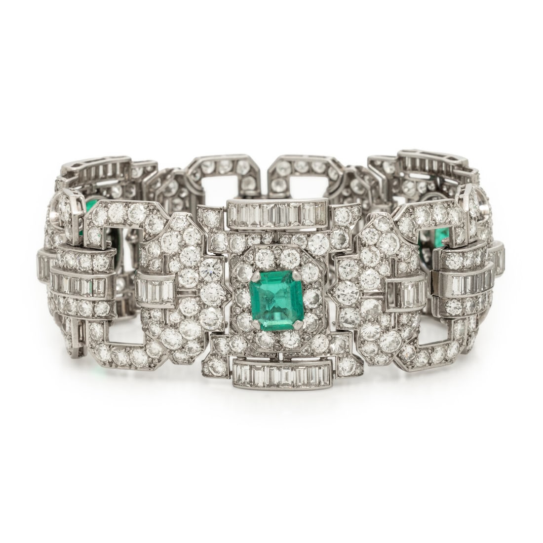 Colombian Emerald and Diamond Bracelet (1 of 4)