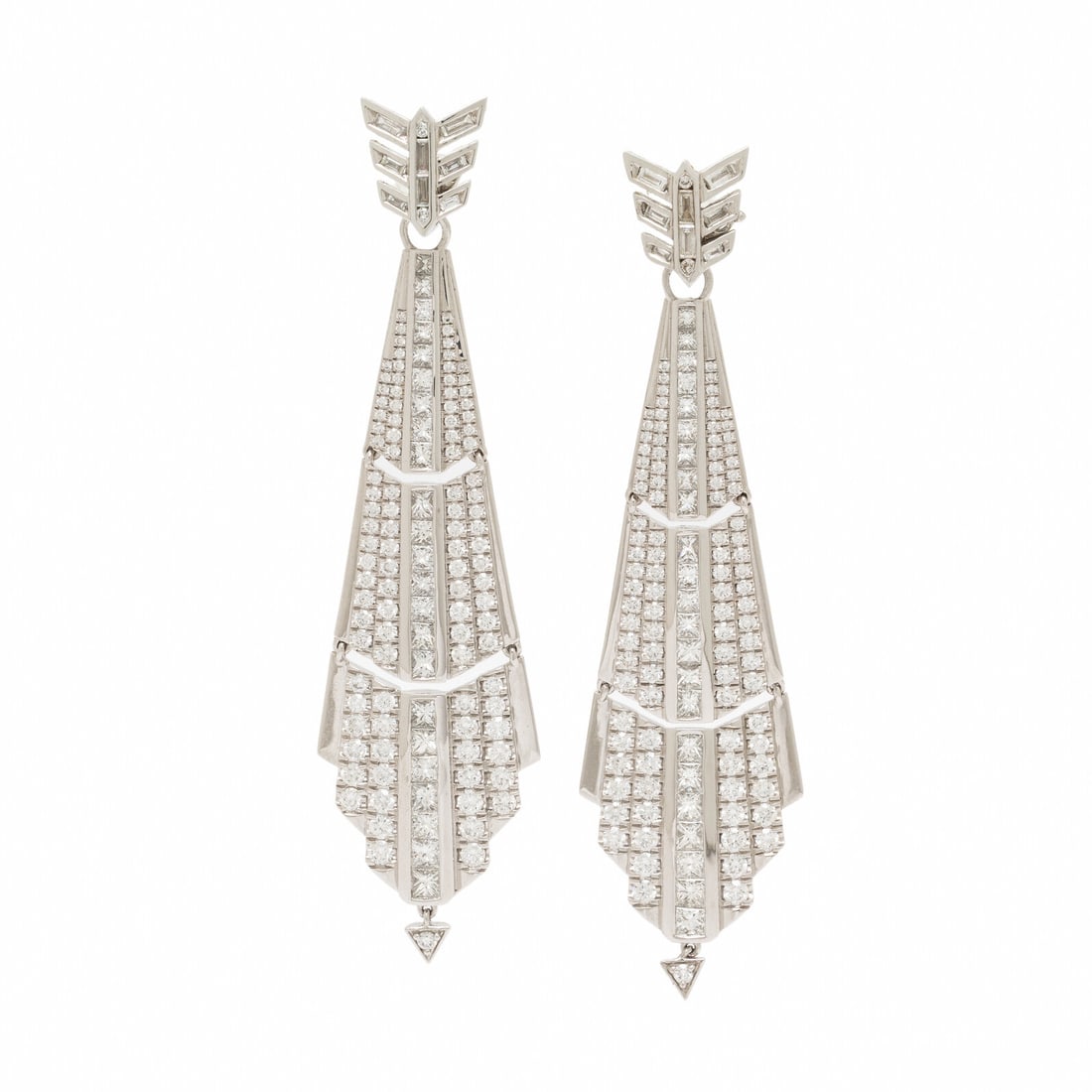 Annoushka, 'Chrysler', Diamond and White Gold Convertible Earrings (1 of 3)