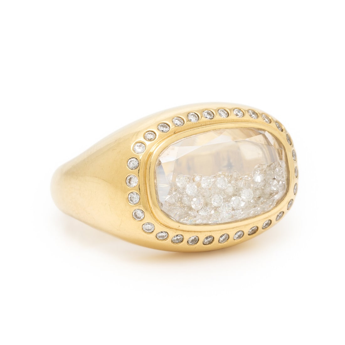 Moritz Glik, 'Maestro Pave Kaleidoscope Shaker', Diamond and Yellow Gold Ring (1 of 3)