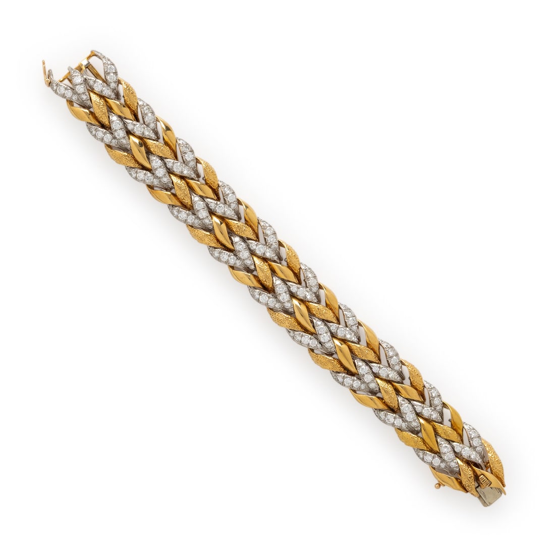 Verdura, Diamond, Yellow Gold, and Platinum Bracelet (1 of 3)