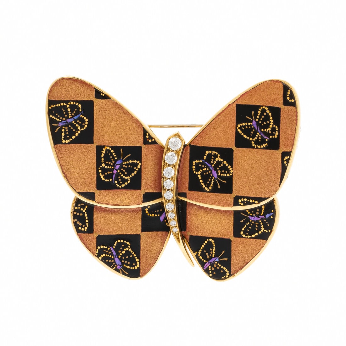 Van Cleef & Arpels, Junichi Hakose, 'Lacquered Butterfly' Brooch (1 of 2)