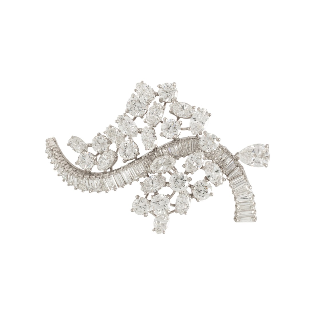 Diamond and Platinum Pendant Brooch (1 of 2)
