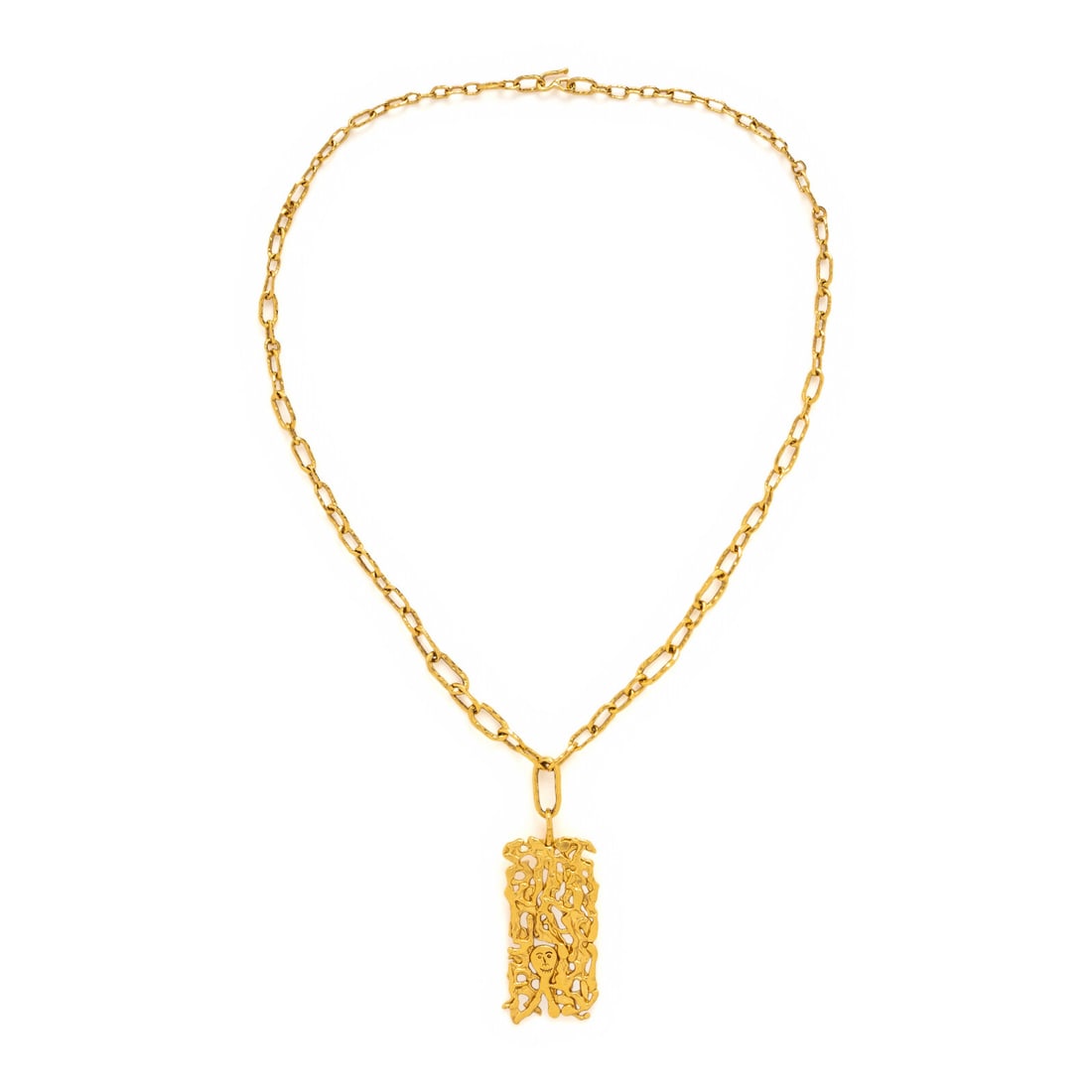 Jean Mahie, Yellow Gold Pendant Necklace (1 of 3)