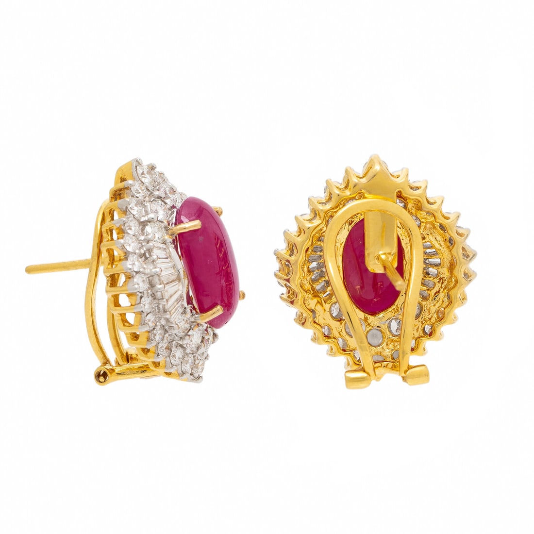 Ruby and Diamond Earrings - 2