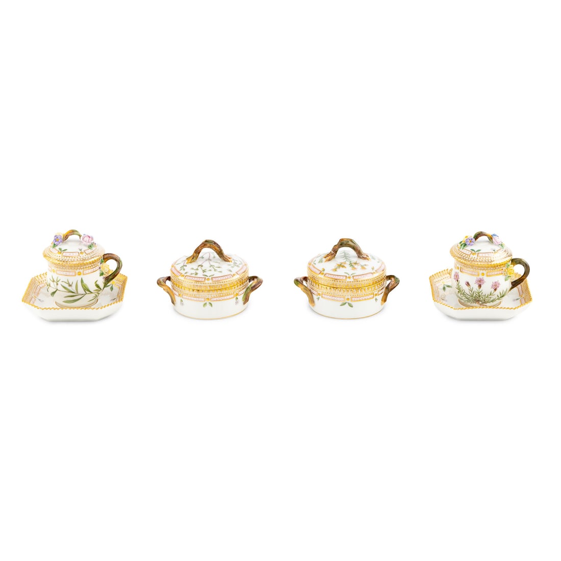 A Collection of Royal Copenhagen Flora Danica Porcelain Table Articles (1 of 3)