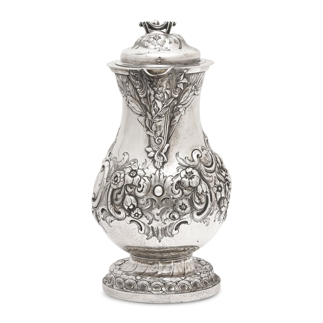 A Belgian Repoussé Silver Ewer - 2