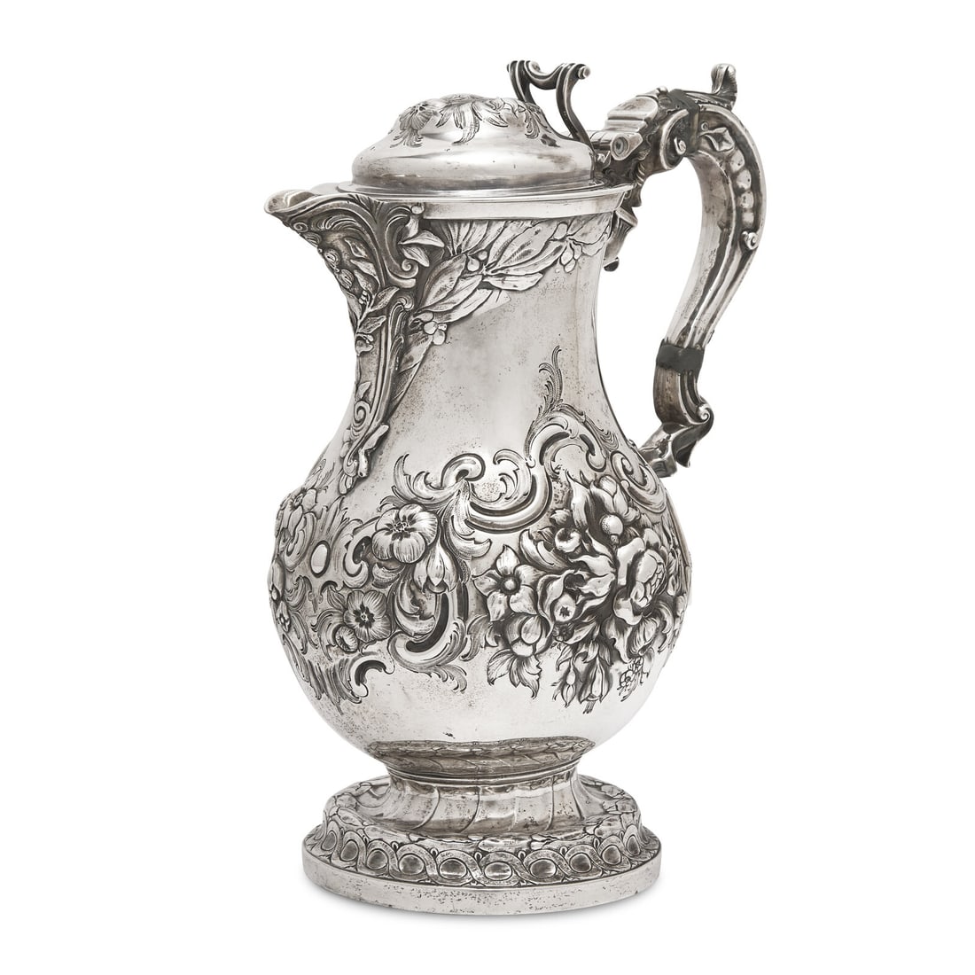 A Belgian Repoussé Silver Ewer - 3