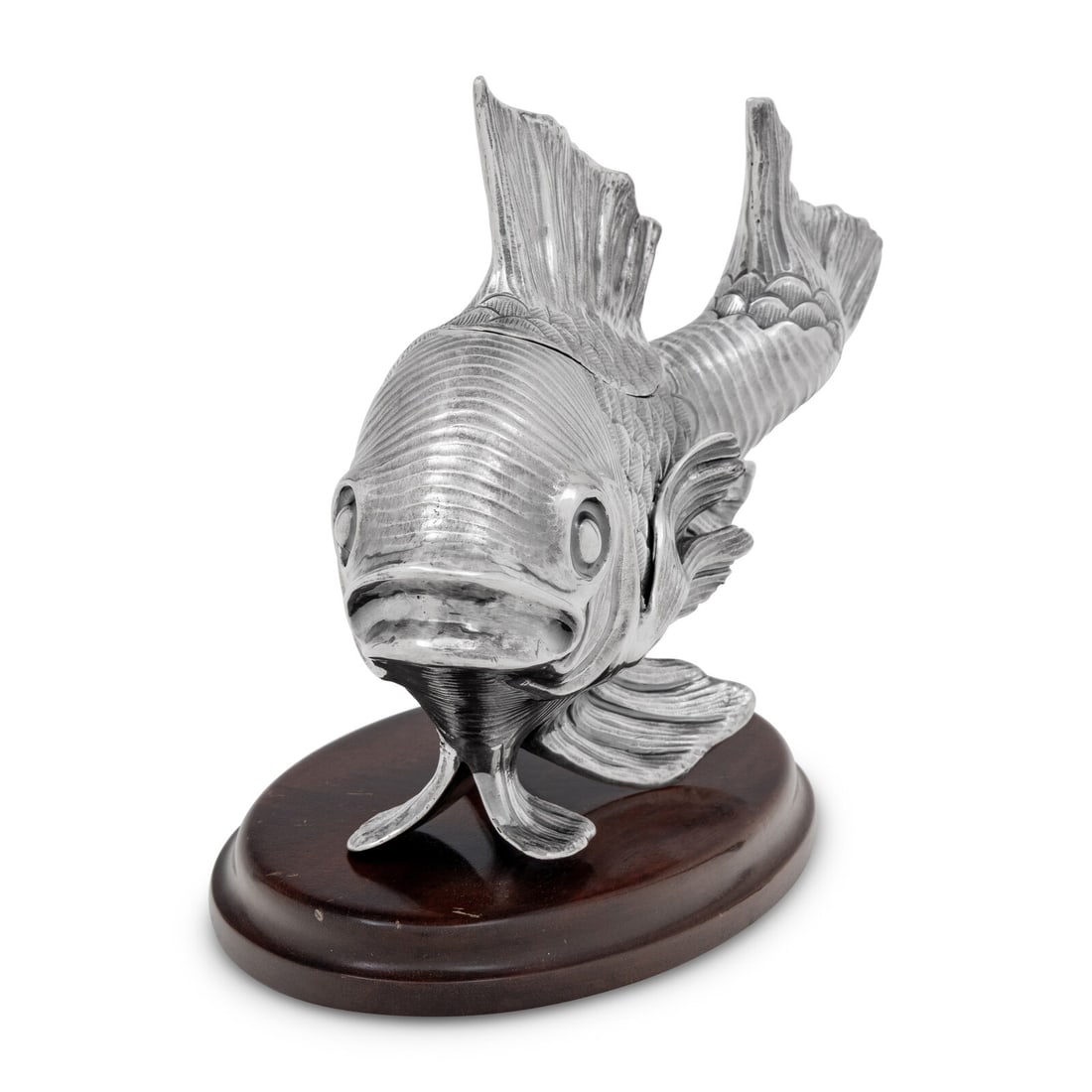 A Buccellati Silver Fish-Form Table Box - 2