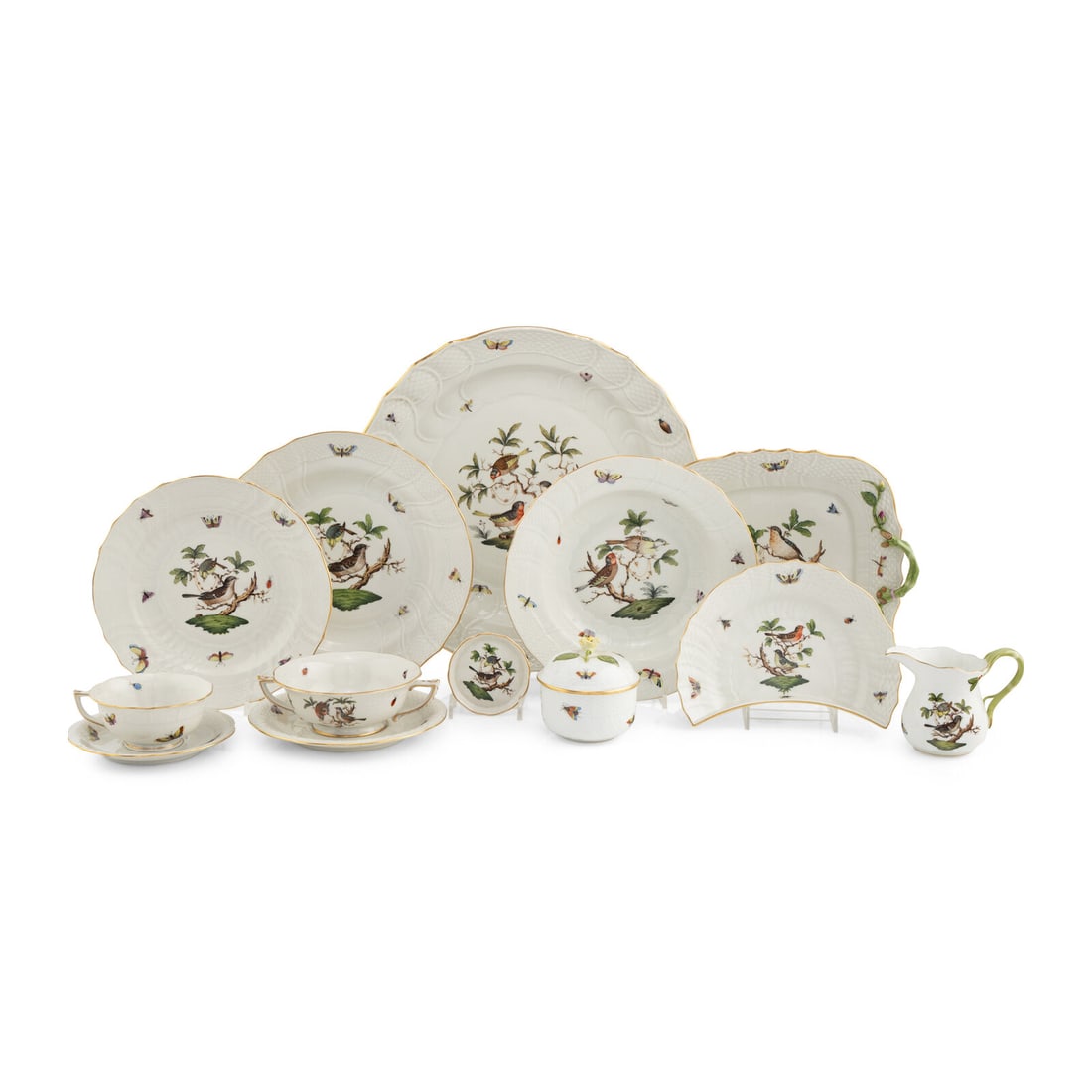 A Herend Rothschild Bird Porcelain Part Dinner Service (1 of 3)