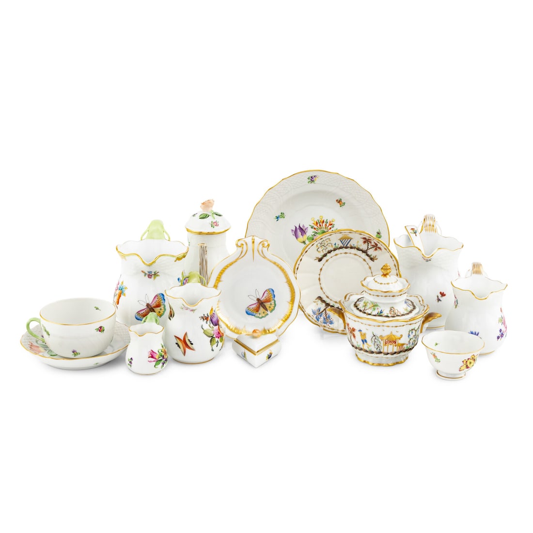 A Collection of Herend Porcelain Table Articles (1 of 2)