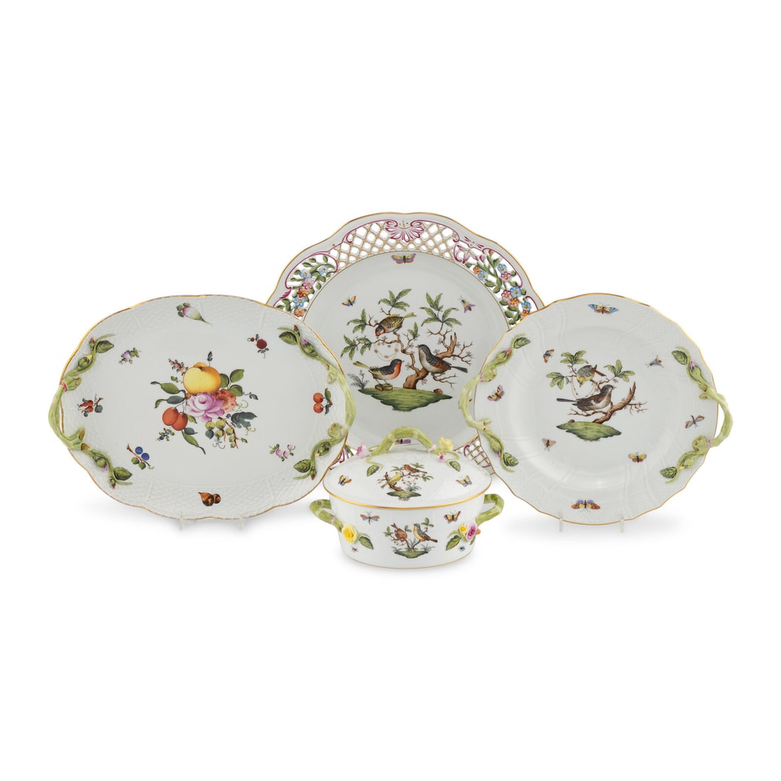 A Group of Four Herend Porcelain Serving Articles (1 of 4)