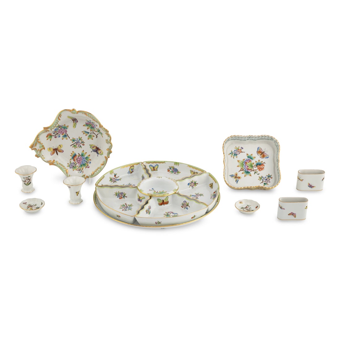 A Group of Herend Porcelain Table Articles (1 of 4)