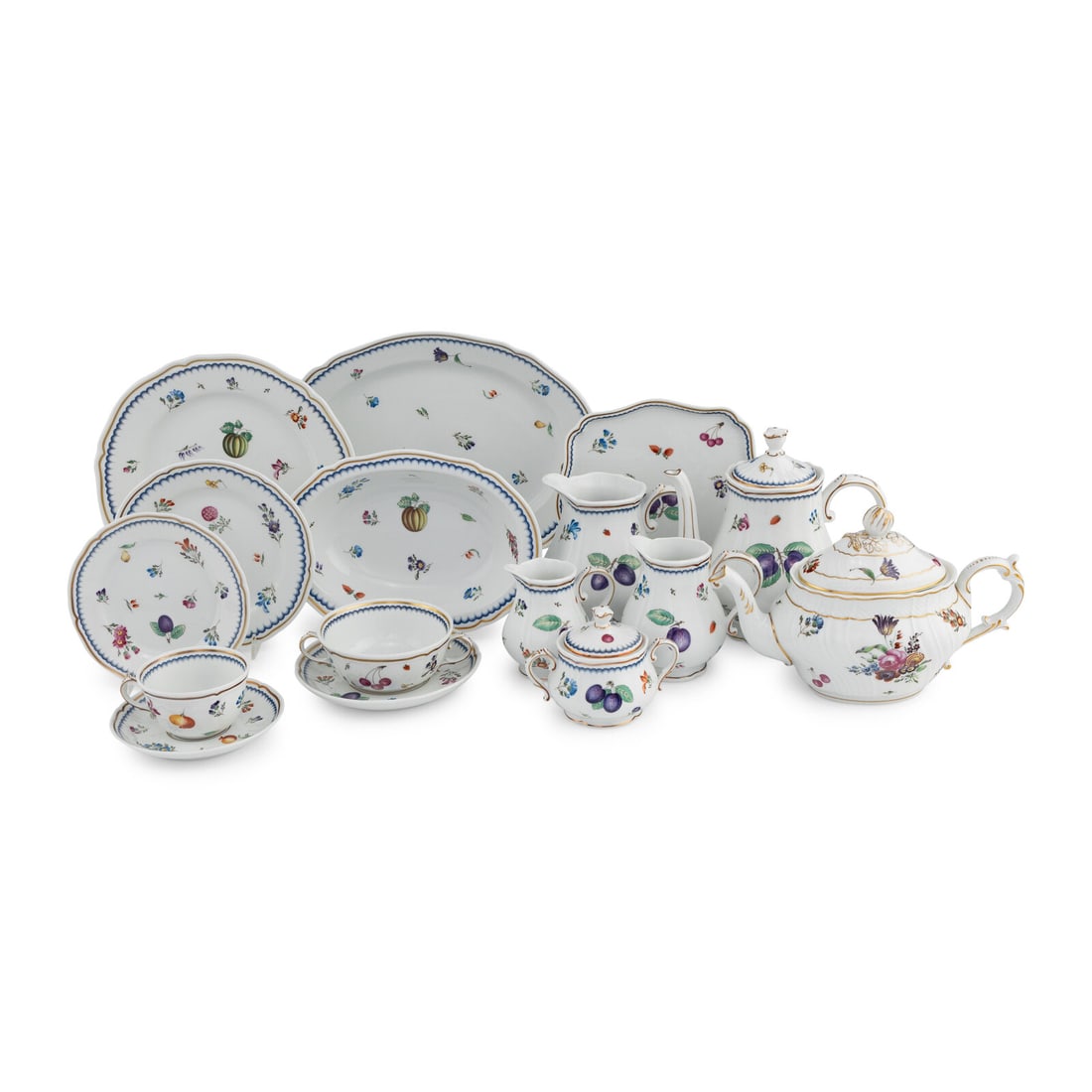 A Richard Ginori Italian Fruit Porcelain Dinner Service (1 of 4)