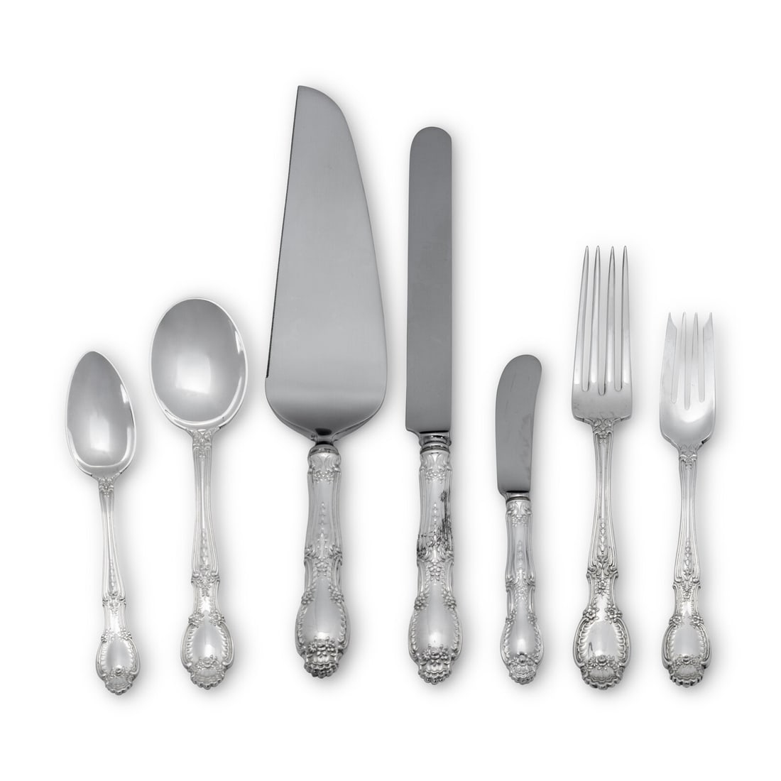 A Tiffany and Co. Richelieu Silver Flatware Service (1 of 4)