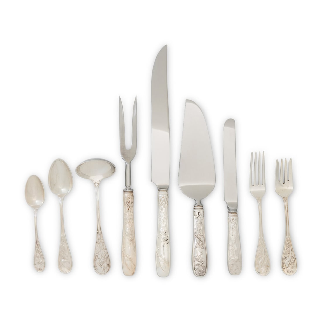 A Tiffany and Co. Silver Audubon Flatware Service (1 of 2)