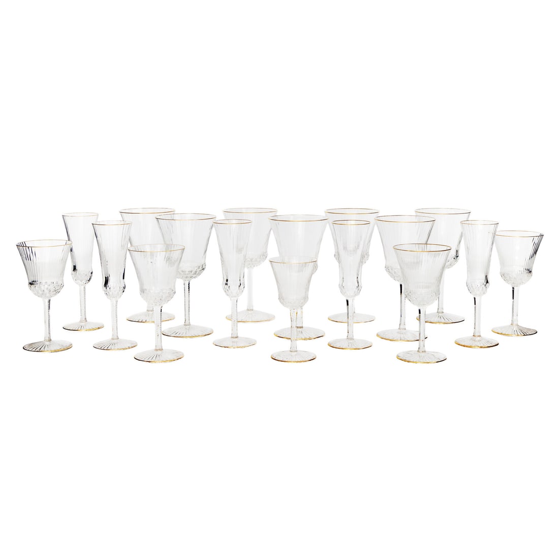 A Saint-Louis Cut Glass Stemware Service (1 of 2)