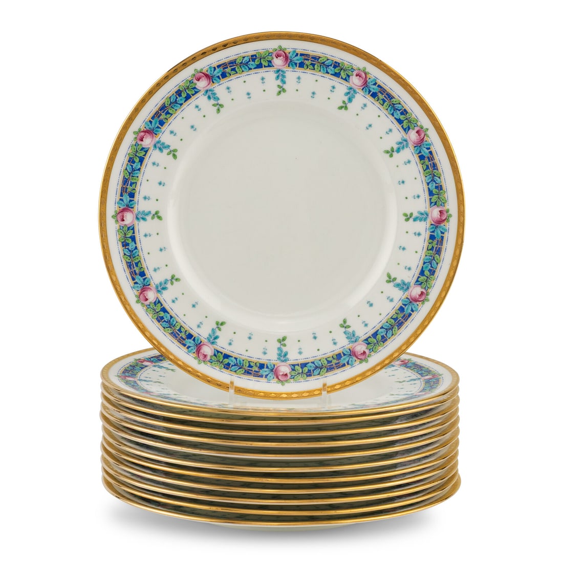 A Set of Twelve Mintons Porcelain Dinner Plates (1 of 4)