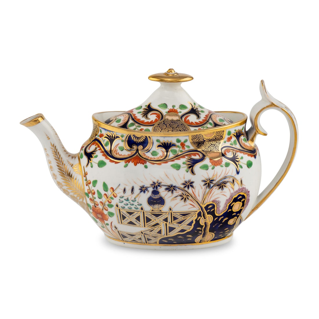 A Spode Imari Palette Porcelain Teapot (1 of 5)