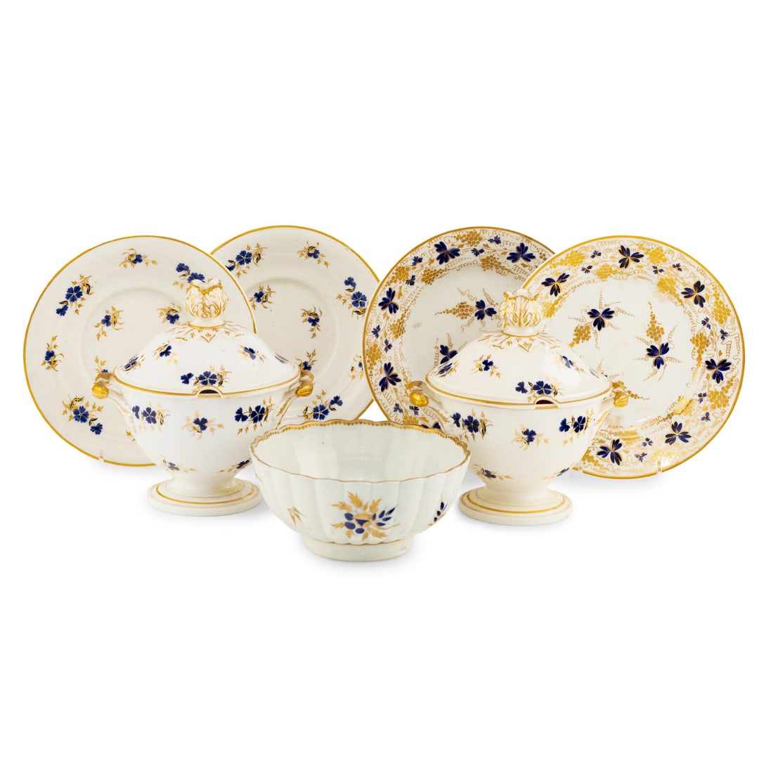 A Group of English Porcelain Table Articles (1 of 2)