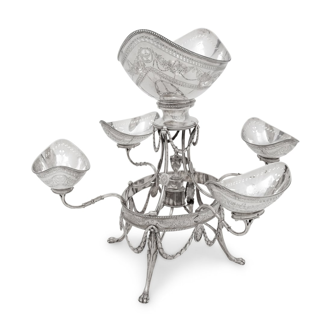 A George III Silver Epergne - 3