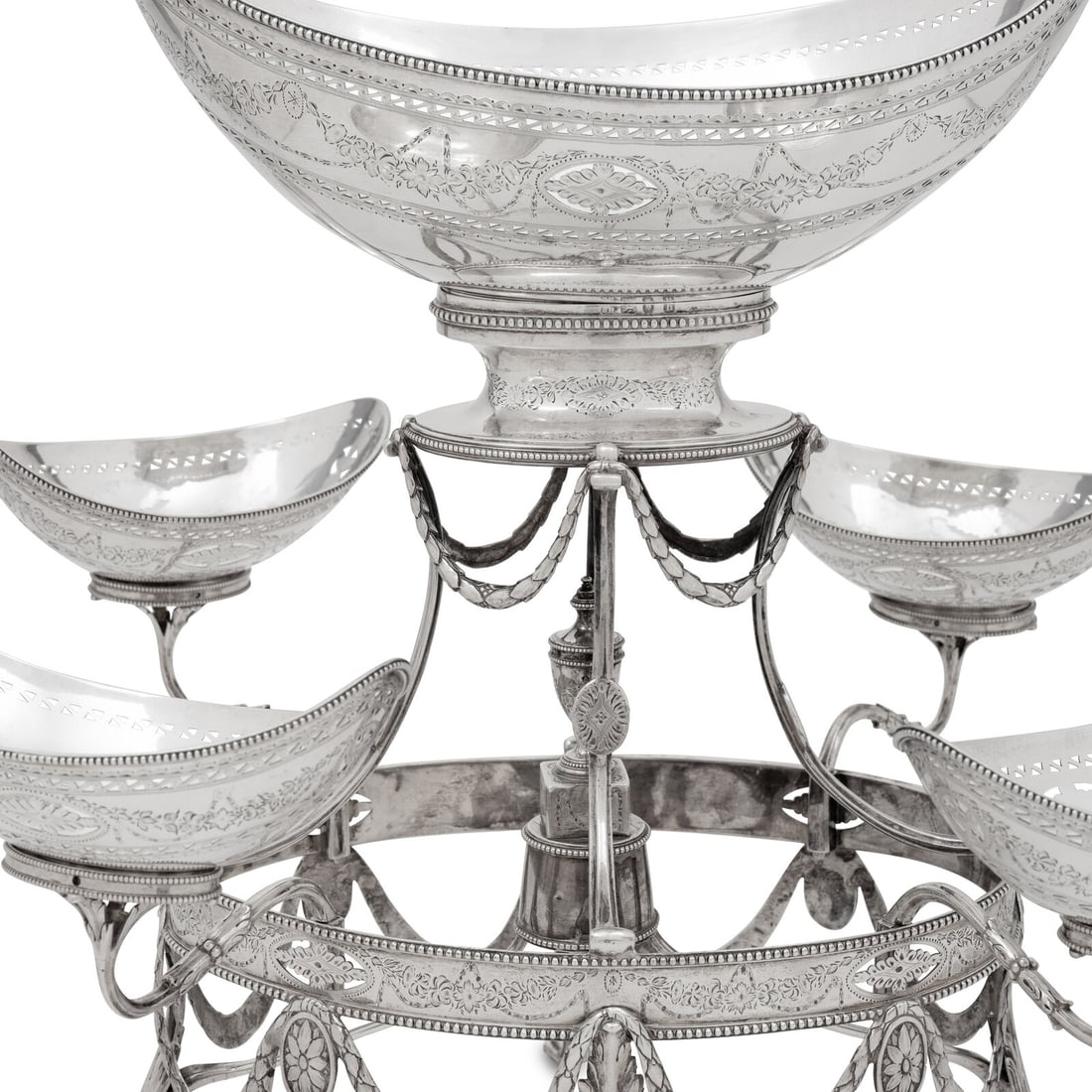 A George III Silver Epergne - 5