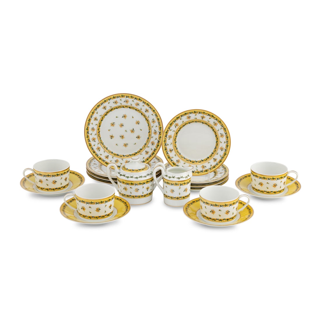 A Raynaud-Limoges Bougainville Porcelain Breakfast Service (1 of 4)
