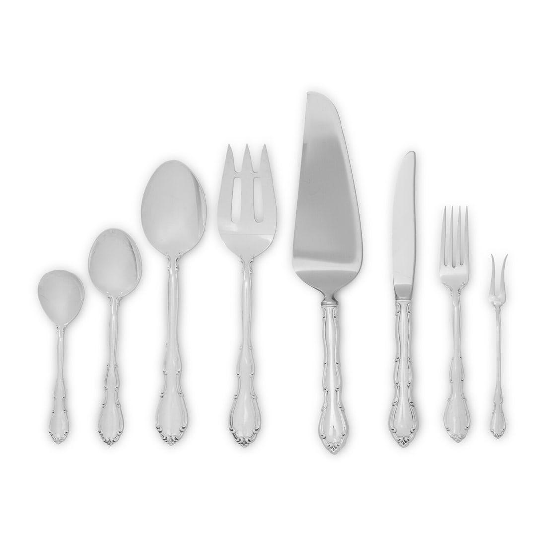 An American Silver Flatware Service (1 of 2)