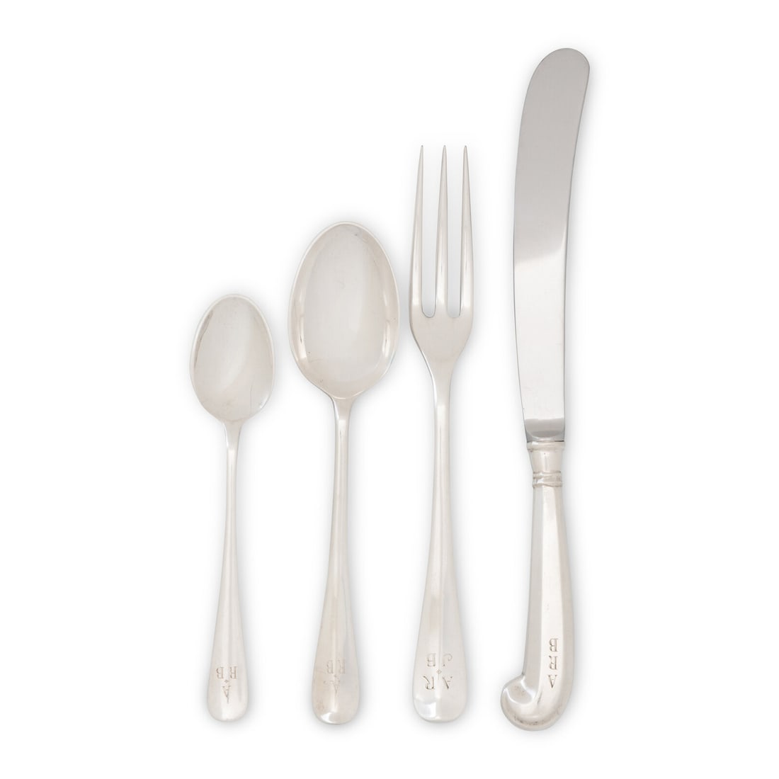 An American Silver Flatware Service (1 of 2)