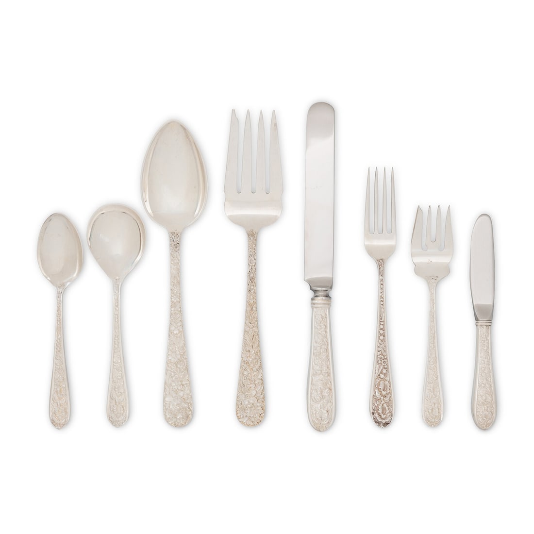 An American Silver Flatware Service (1 of 2)