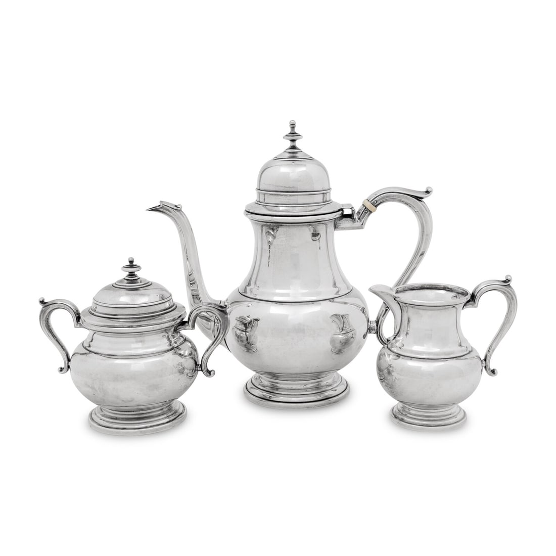 An American Silver Three-Piece Coffee Service (1 of 4)