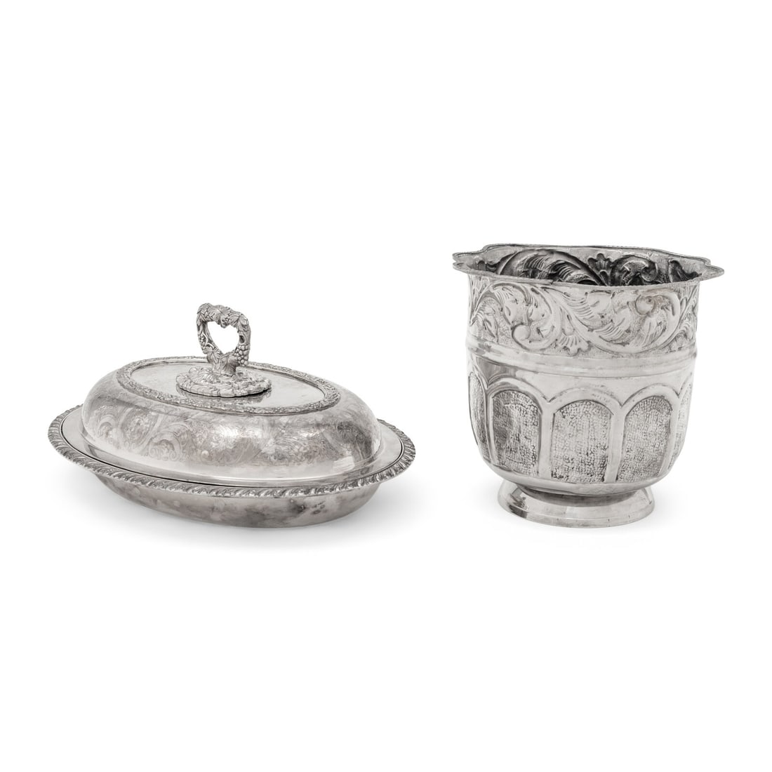 Two Silver-Plate Table Articles - 2