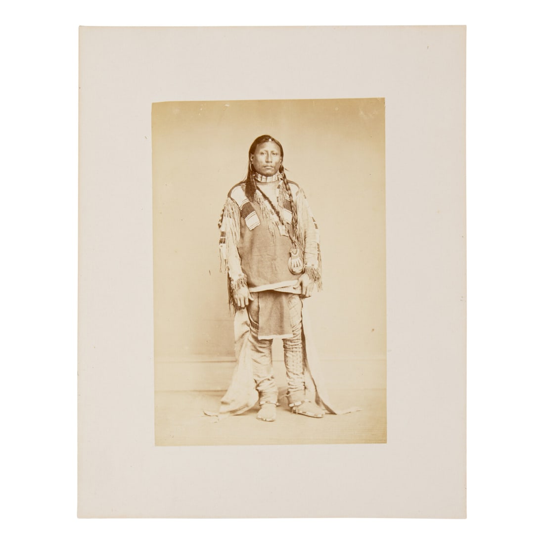 Antonio Zeno Shindler (Bulgarian, 1823-1899) Black Tail Deer, Ute Chief, 1868: Antonio Zeno Shindler (Bulgarian, 1823-1899) Black Tail Deer, Ute Chief, 1868 albumen photograph 7 1/4 x 4 7/8 in. albumen photograph on 10 1/2 x 8 1/4 in. mount, unmarked but taken by Antonio Zeno Sh