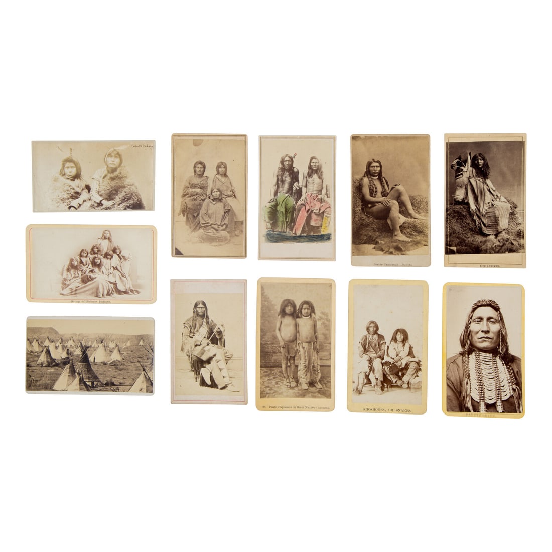 C.W. Carter AND C.R. Savage (English-American, 1832-1918 / English, 1832-1909) Portraits of Ute, (1 of 2)