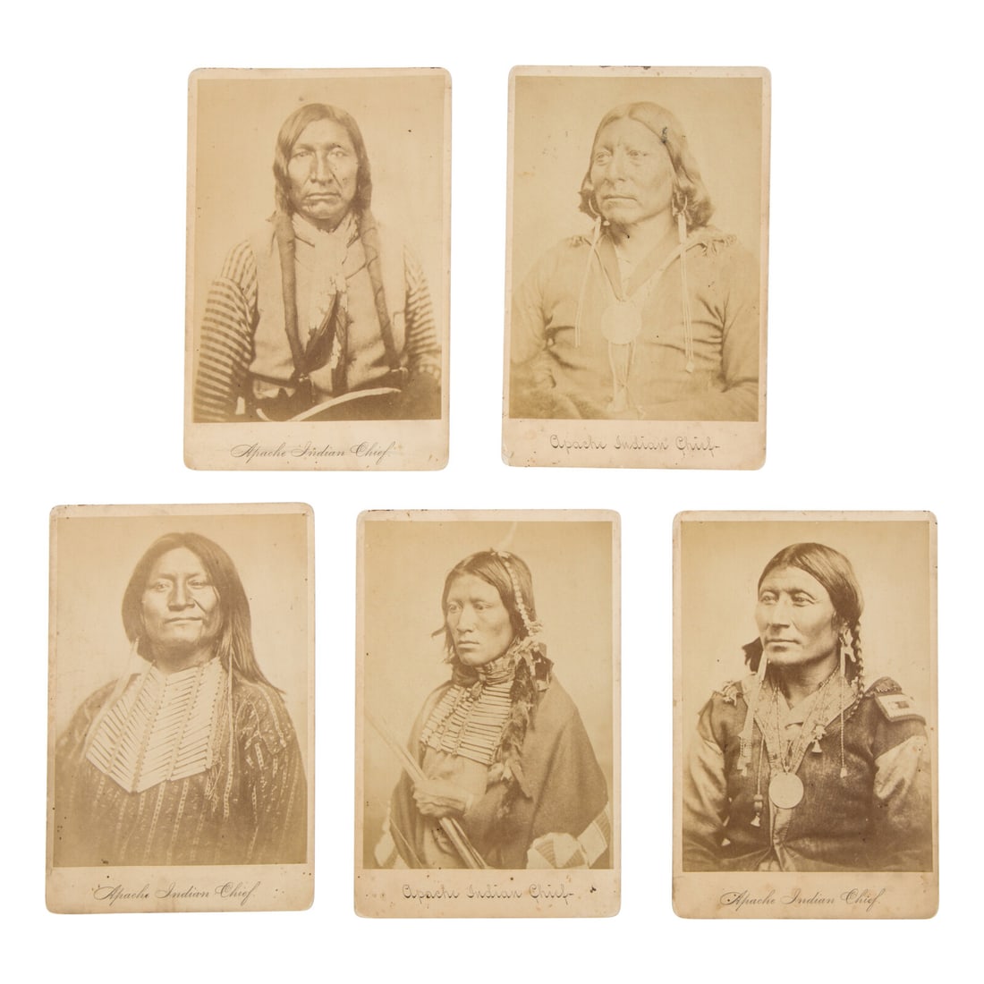 William S. Soule (American, 1836-1908) Arapaho, Comanche, and Kiowa Portraits at Fort Sill, Indian (1 of 2)