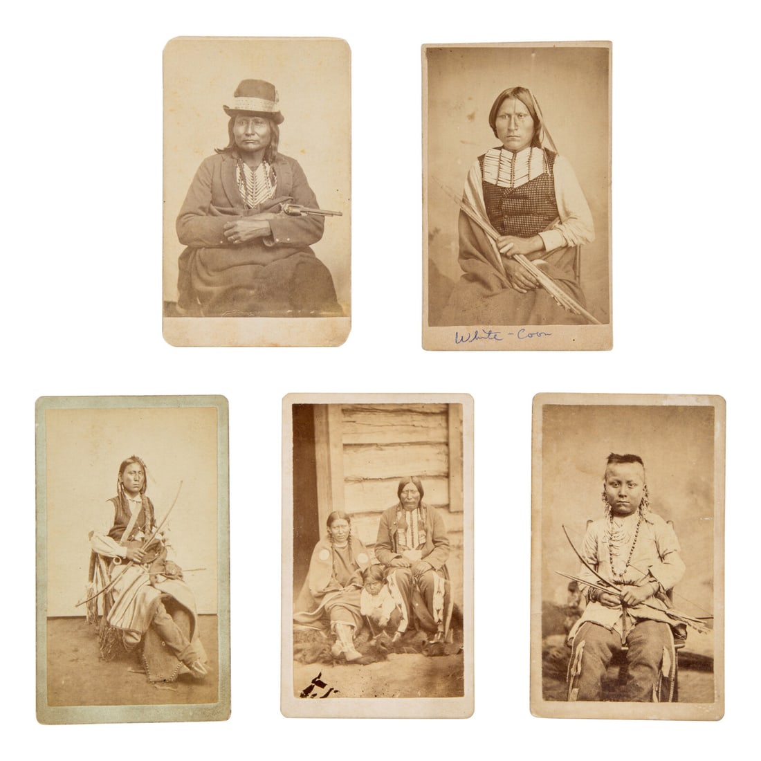 William S. Soule AND W.P. Bliss (American, 1836-1908 / b. ca 1840) Comanche and Kiowa Portraits, (1 of 2)