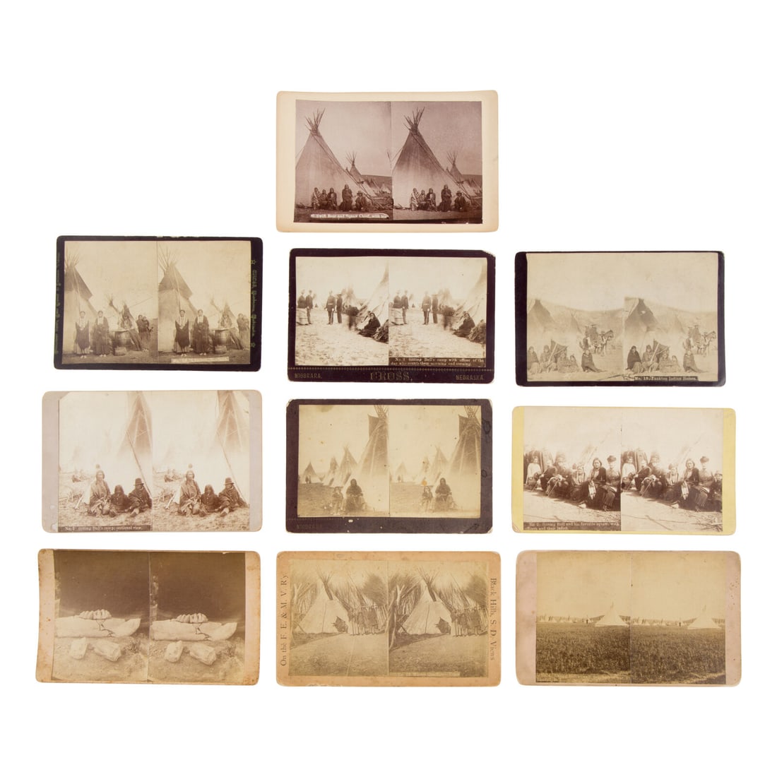 William R. Cross (American, 1839-1907) Sitting Bull's Internment at Fort Randall, Dakota (1 of 2)